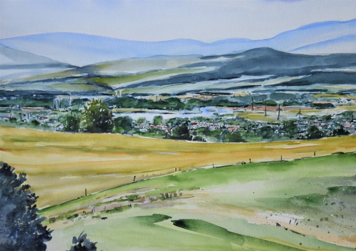 Landscape Watercolour Landscape Watercolour
